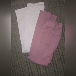 Soft Pink Denim Jeans Classic Cut